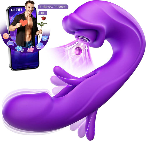 🎁⚡️2026  New AI Sync G-Spot Vibrator Support APP Control 🌹 7 Vibration & 5 Licking Modes + Free Mystery Gift | 30-Day Fast Refund