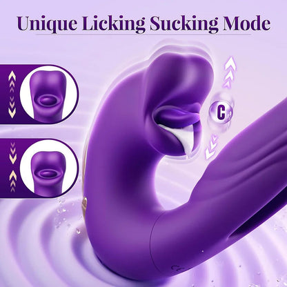 🎁⚡️2026  New AI Sync G-Spot Vibrator Support APP Control 🌹 7 Vibration & 5 Licking Modes + Free Mystery Gift | 30-Day Fast Refund