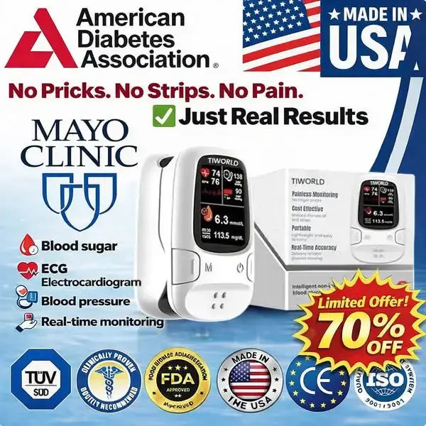 Limited Time 69% OFF TLWQRLD™  Non-Invasive Blood Glucose Meter 99.9% Accuracy
