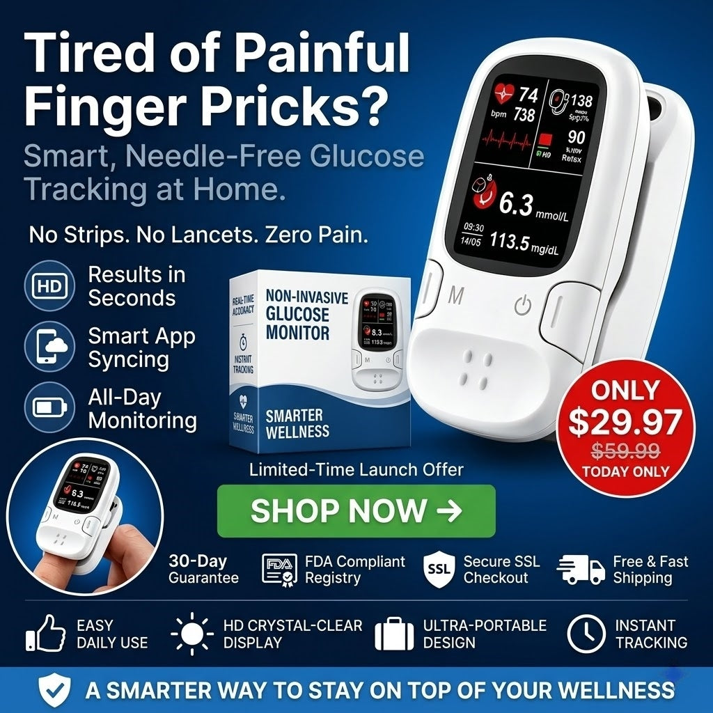 Limited Time 69% OFF TLWQRLD™  Non-Invasive Blood Glucose Meter 99.9% Accuracy