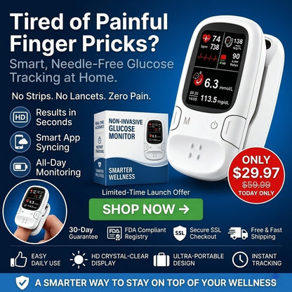 Limited Time 69% OFF TLWQRLD™  Non-Invasive Blood Glucose Meter 99.9% Accuracy